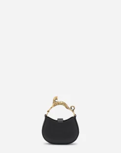 Discount Micro hobo cat charm bag in leather Women Hobo