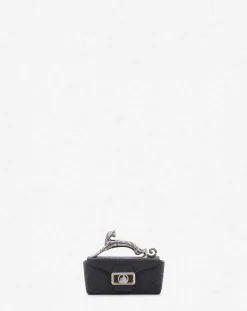 Sale Micro pencil cat bag in suede Women Wallets & Small Leather Goods