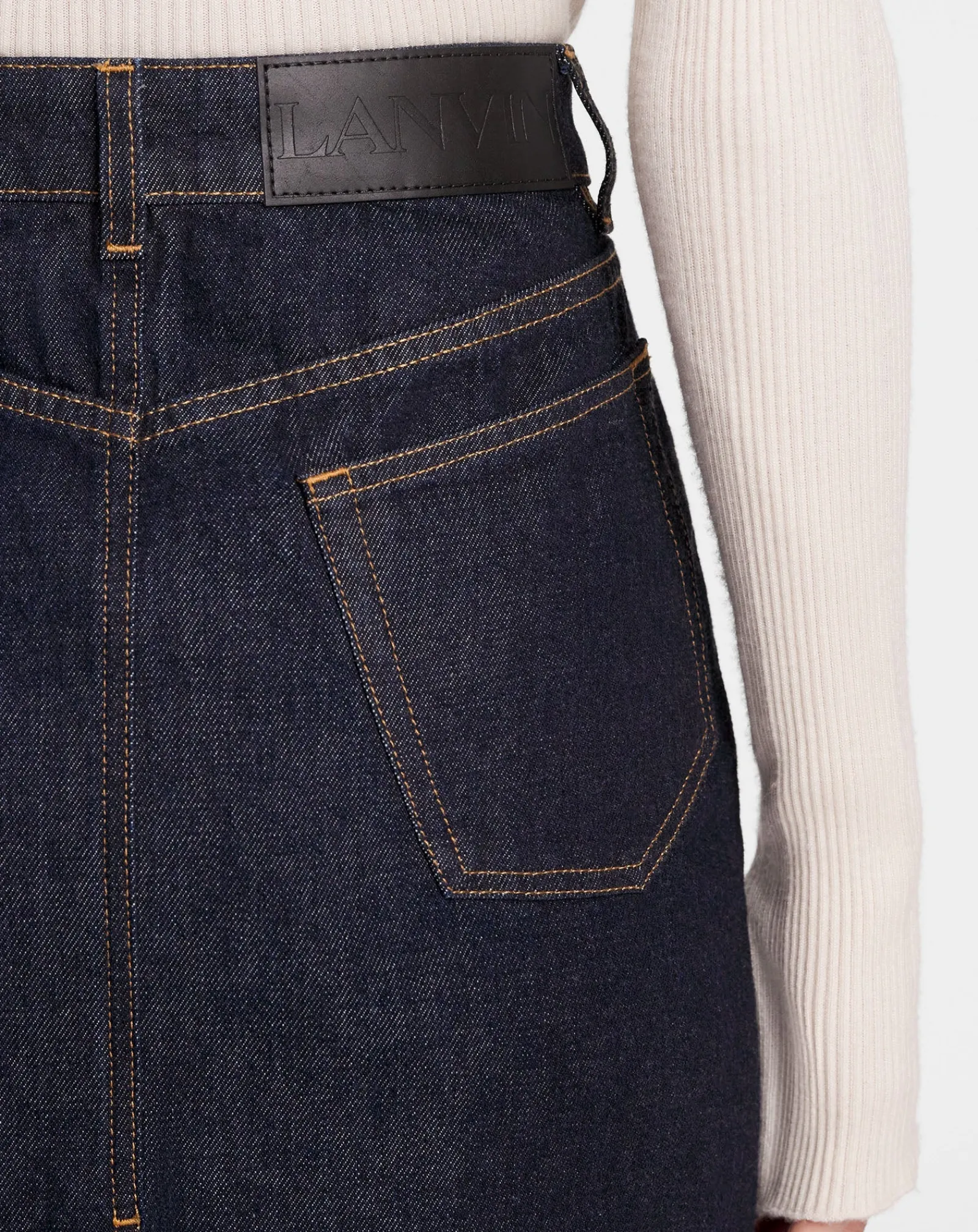 Hot Mid-length straight denim skirt Women Skirts & Shorts