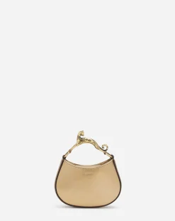 Hot Nano hobo cat bag in metallic leather Women Hobo