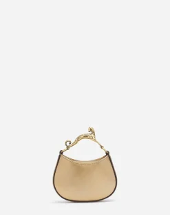 Hot Nano hobo cat bag in metallic leather Women Hobo