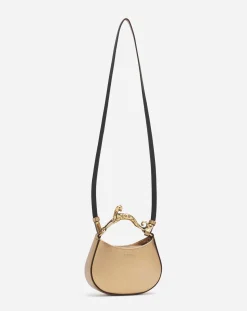 Hot Nano hobo cat bag in metallic leather Women Hobo