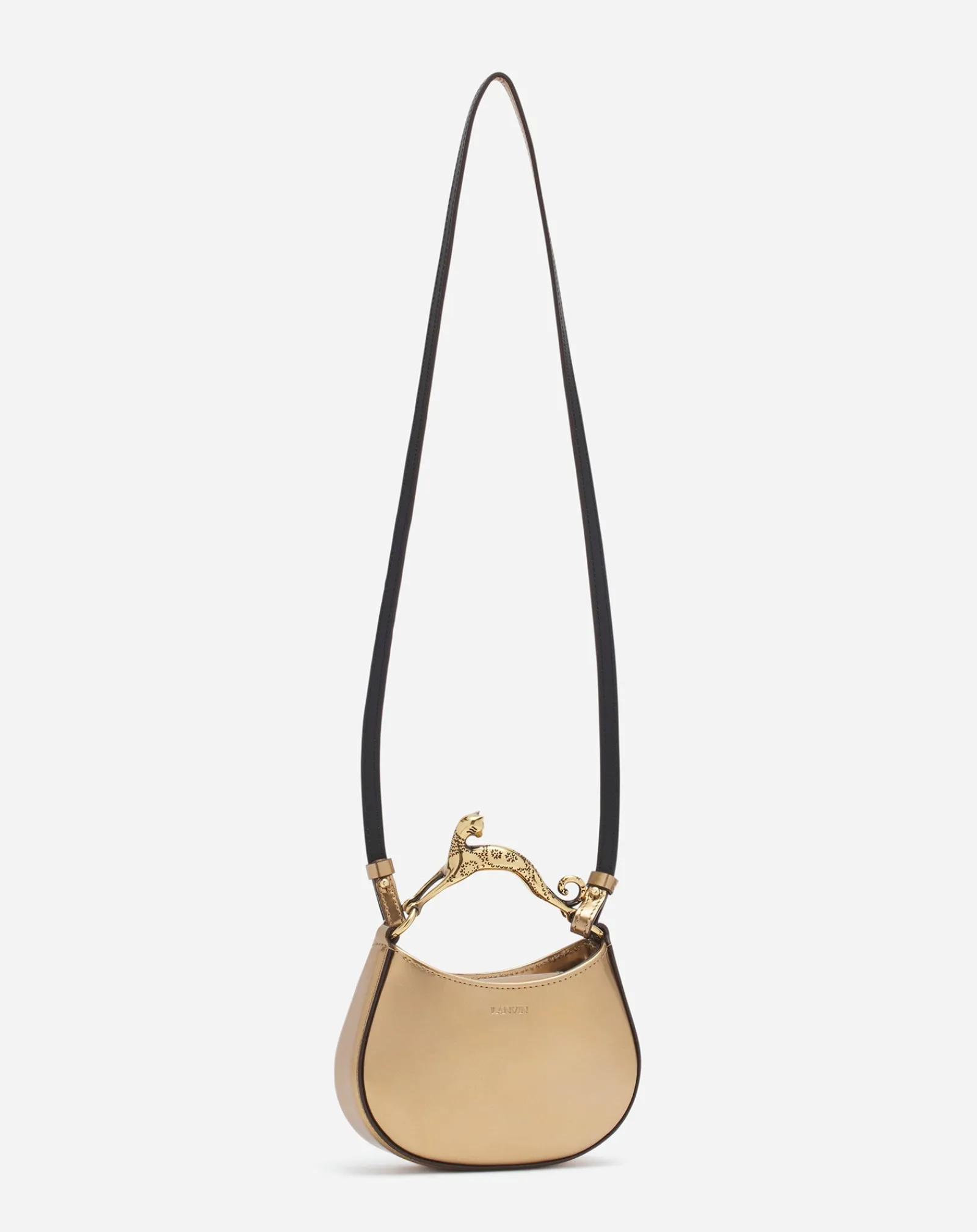 Hot Nano hobo cat bag in metallic leather Women Hobo