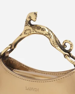 Hot Nano hobo cat bag in metallic leather Women Hobo