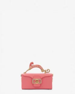 Clearance Nano pencil cat bag in leather and rhinestones Women Crossbody Bags & Shoulder Bags