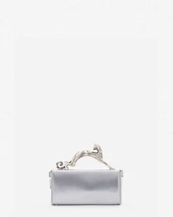 Hot Nano pencil cat bag in metallic leather Women Pencil