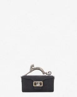 Online Nano pencil cat bag in suede Women Pencil