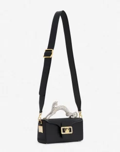 Best Nano pencil cat leather and rhinestone bag Women Crossbody Bags & Shoulder Bags