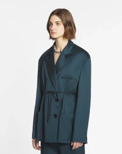 Discount Oversized belted jacket Women Coats & Jackets