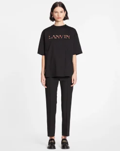Discount Oversized embroidered curb t-shirt Women T-shirts & Sweatshirts