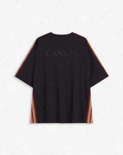 Outlet Oversized embroidered side curb t-shirt T-shirts & Polos