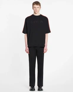 Outlet Oversized embroidered side curb t-shirt T-shirts & Polos