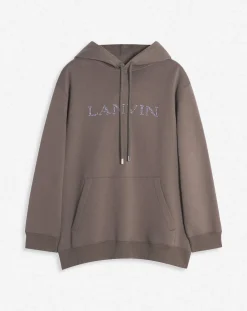 New Oversized bead embroidered hoodie Women T-shirts & Sweatshirts