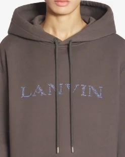 New Oversized bead embroidered hoodie Women T-shirts & Sweatshirts
