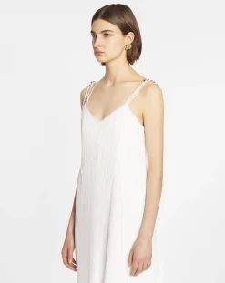 New Pleated dress with straps Women Dresses