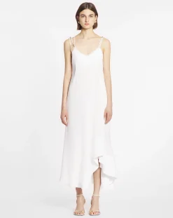 New Pleated dress with straps Women Dresses