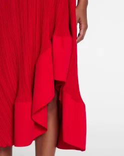 Sale Pleated dress with straps Women Dresses