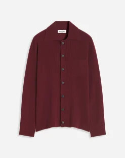 Hot Polo-neck ribbed cardigan Knitwear & Sweatshirts