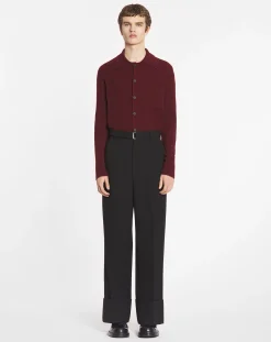 Hot Polo-neck ribbed cardigan Knitwear & Sweatshirts