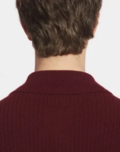 Hot Polo-neck ribbed cardigan Knitwear & Sweatshirts