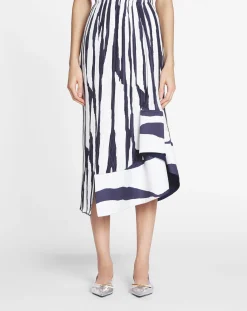Clearance Printed pleated midi skirt Women Skirts & Shorts