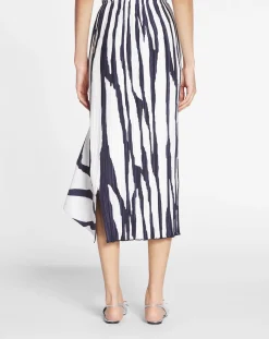 Clearance Printed pleated midi skirt Women Skirts & Shorts