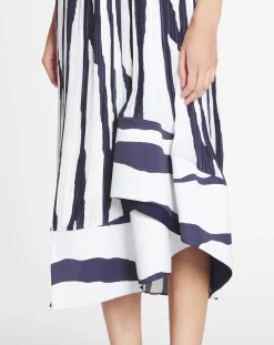 Clearance Printed pleated midi skirt Women Skirts & Shorts
