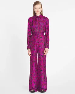 Discount Printed wide leg pants Women Pants