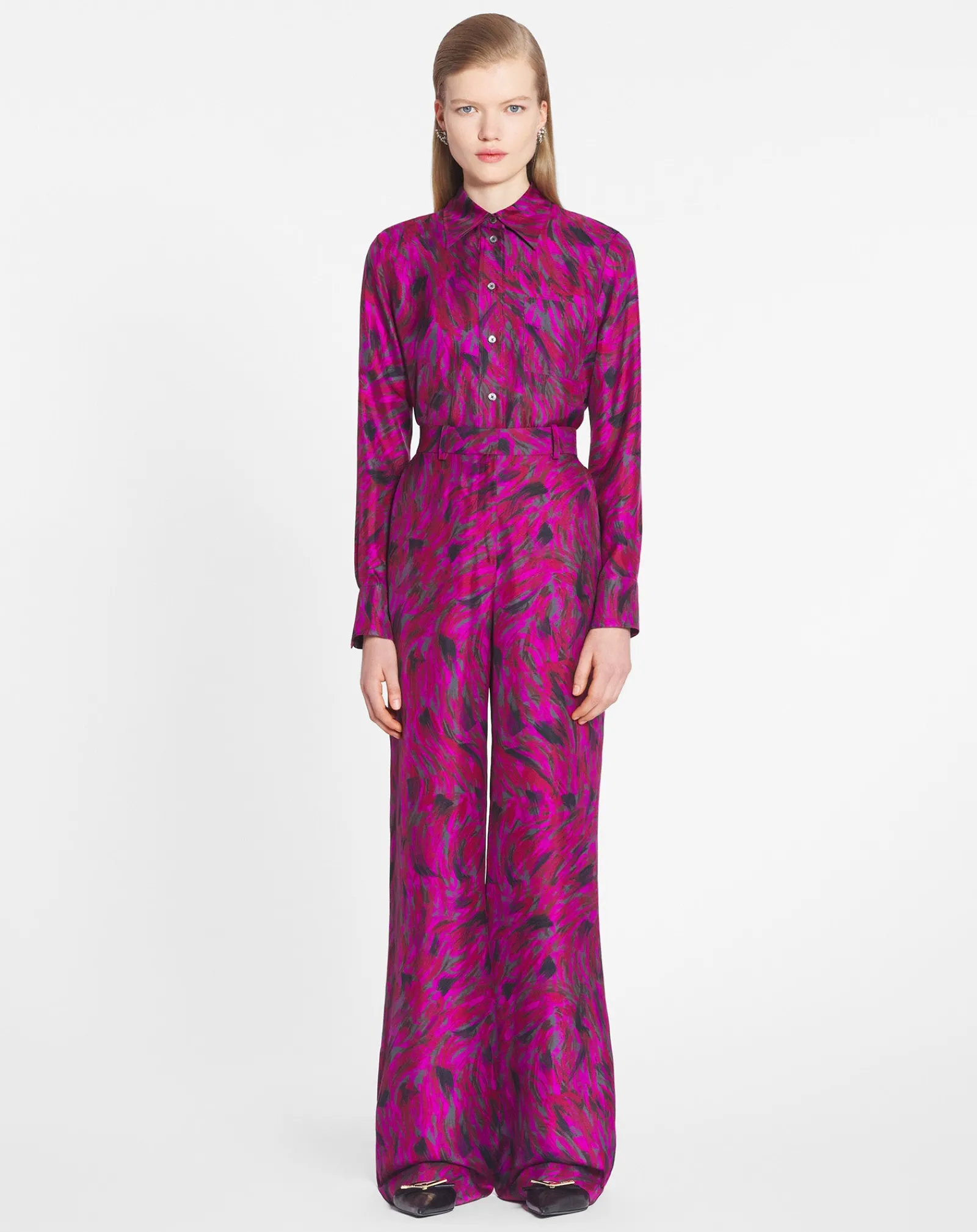 Discount Printed wide leg pants Women Pants