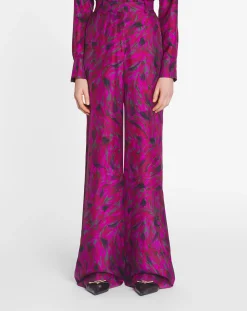 Discount Printed wide leg pants Women Pants