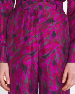 Discount Printed wide leg pants Women Pants