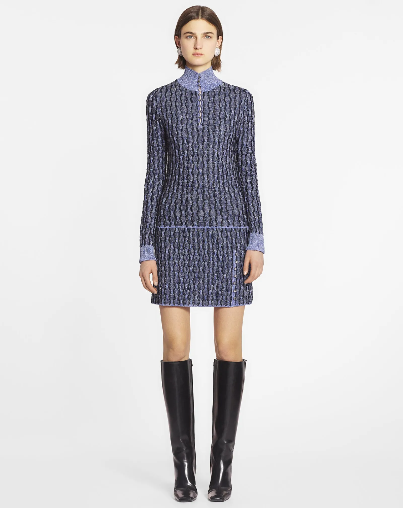 Clearance Short skirt in lurex jacquard Women Skirts & Shorts