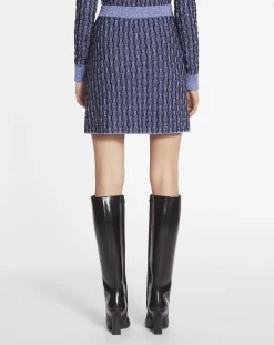 Clearance Short skirt in lurex jacquard Women Skirts & Shorts