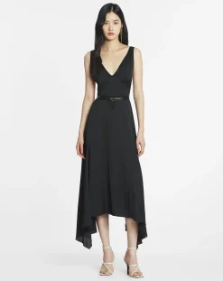 Silk bowling dress Women Dresses