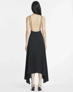 Silk bowling dress Women Dresses