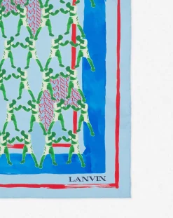 Hot Silk scarf with a sports print Women Silks & Scarves