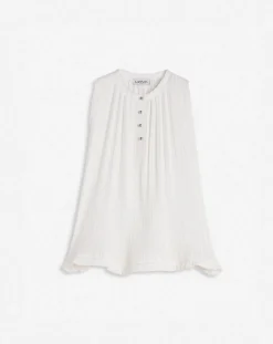 Sale Sleeveless pleated top Women Tops