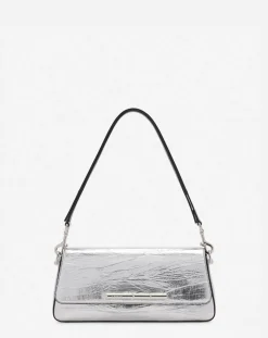 Outlet Séquence by baguette bag in metallic leather Women Crossbody Bags & Shoulder Bags