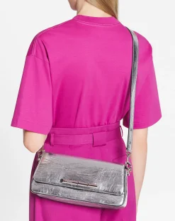 Outlet Séquence by baguette bag in metallic leather Women Crossbody Bags & Shoulder Bags