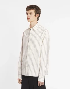 Outlet Straight striped shirt Shirts