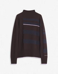 Outlet Striped mock turtleneck sweater Knitwear & Sweatshirts