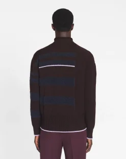 Outlet Striped mock turtleneck sweater Knitwear & Sweatshirts