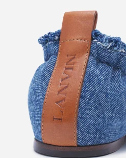 Outlet The ballerina flat in denim Women Ballerinas