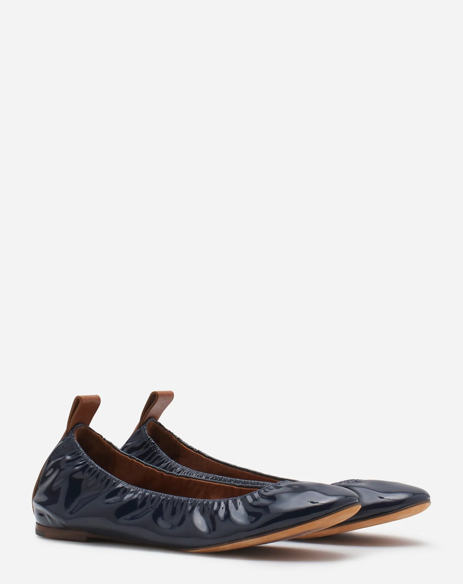 Outlet The ballerina flat in patent leather Women Ballerinas