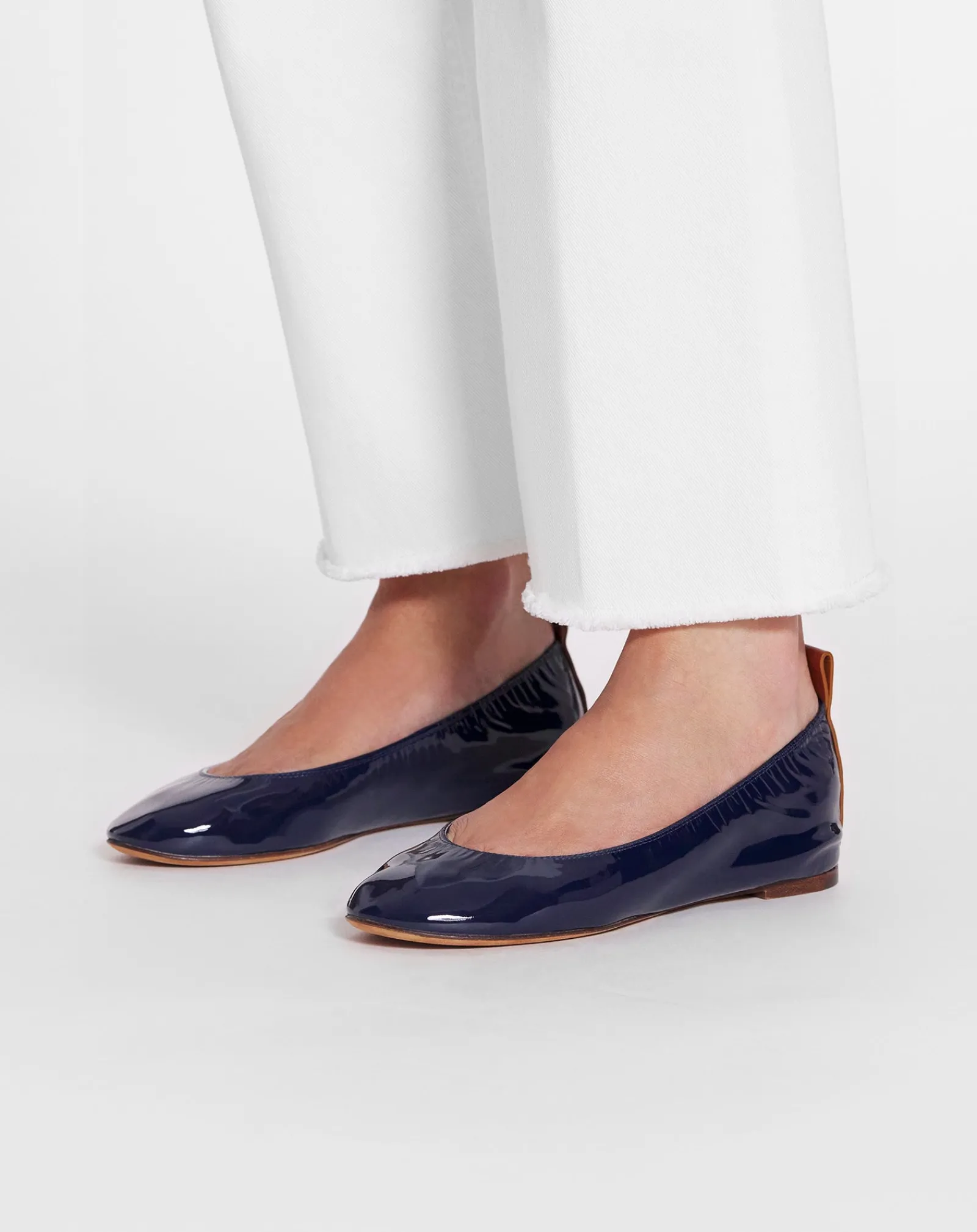 Outlet The ballerina flat in patent leather Women Ballerinas