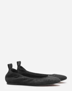Discount The glittery suede ballerina flat Women Ballerinas