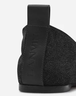 Discount The glittery suede ballerina flat Women Ballerinas