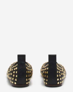 Sale The leather ballerina flat with studs Women Ballerinas