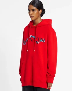 Clearance Unisex dragon print loose-fitting hoodie Knitwear & Sweatshirts