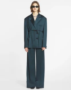 Wide-leg pants with cuffs Women Pants